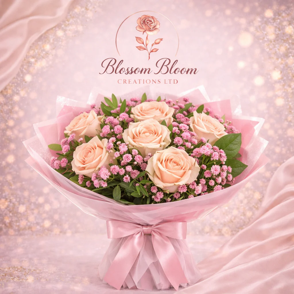 🌸 Blush Elegance Rose Bouquet - Image 3