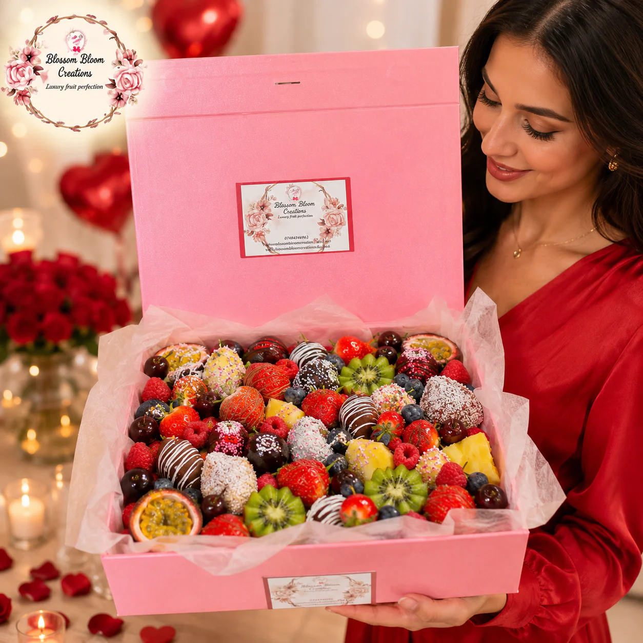 Berry Luxe Indulgence – Luxury Fruit & Chocolate Platter - Image 5