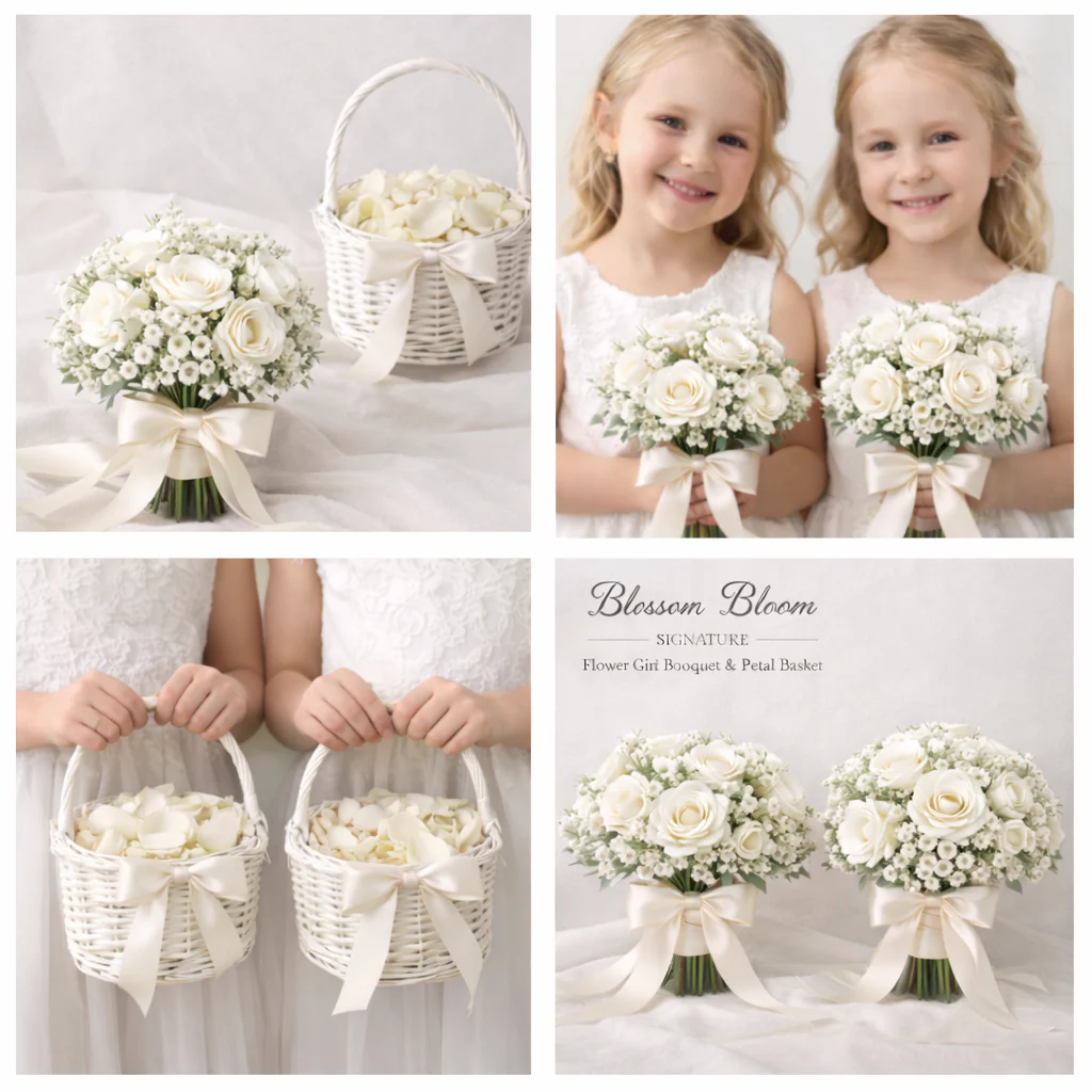 Blossom Bloom Signature Wedding Flower Package – White & Blush Collection - Image 3