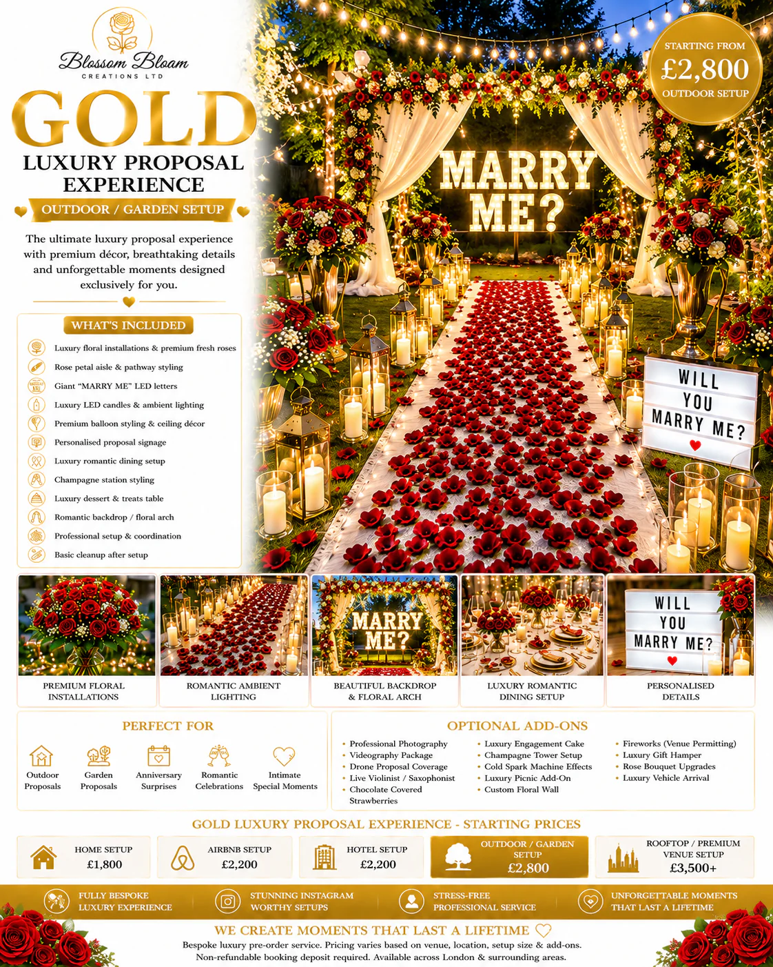 Gold Luxury Proposal Experience - Image 5