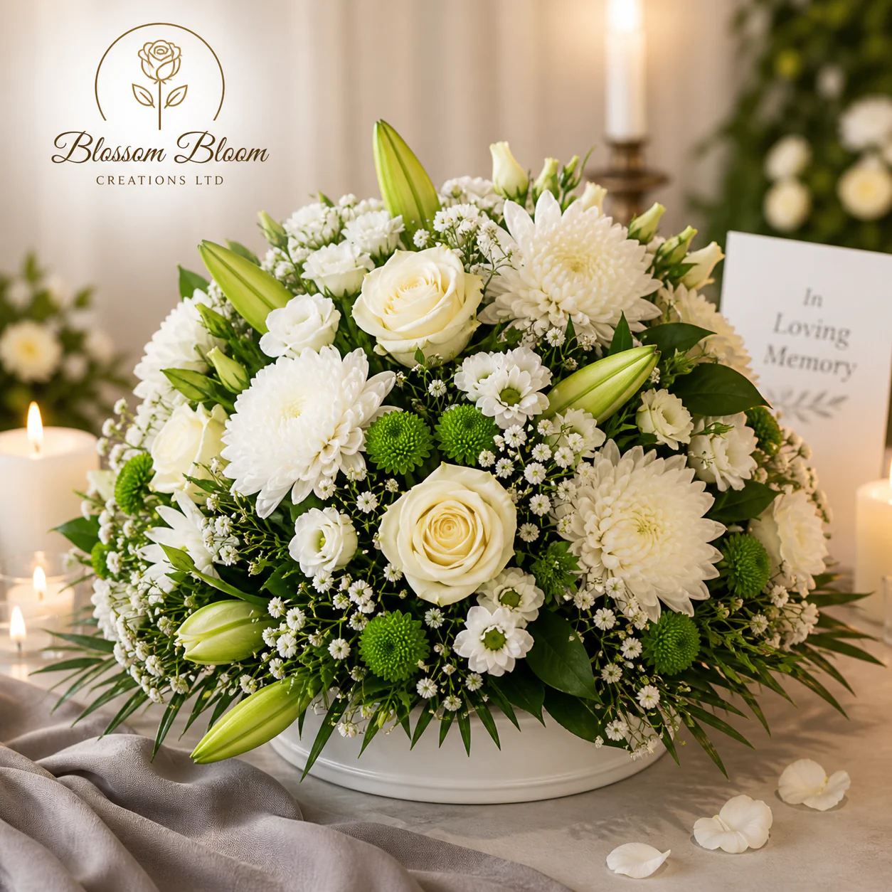 Serenity White Funeral Arrangement - Image 3