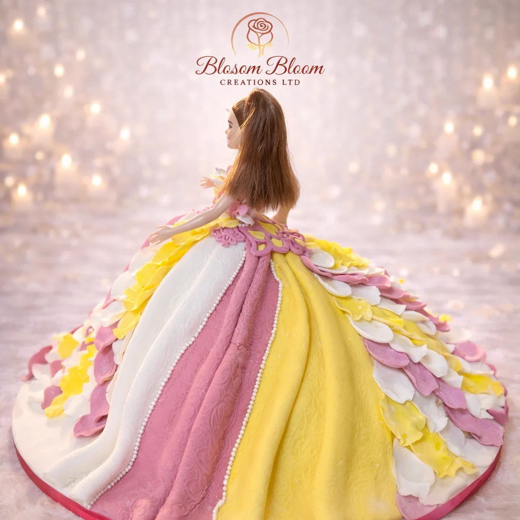 Princess Doll Dress Cake – Luxury Kids Birthday Cake London - Image 3